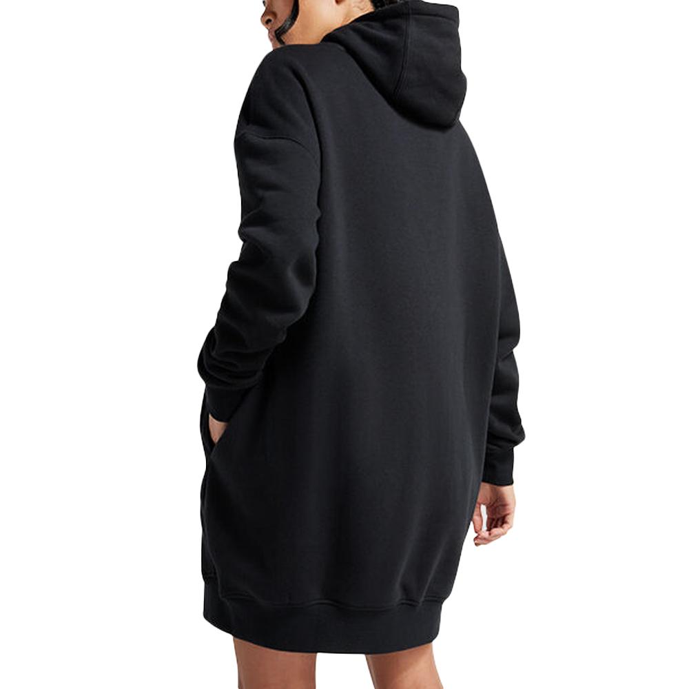 Sweatshirtkleid Schwarz Damen Converse Longline Ansicht 2