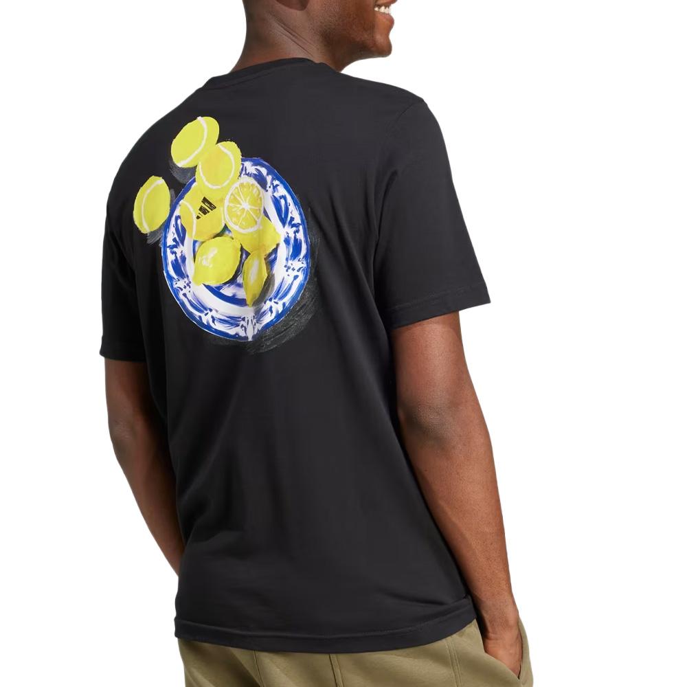 T-Shirt Noir Homme Adidas JN7367 vue 2