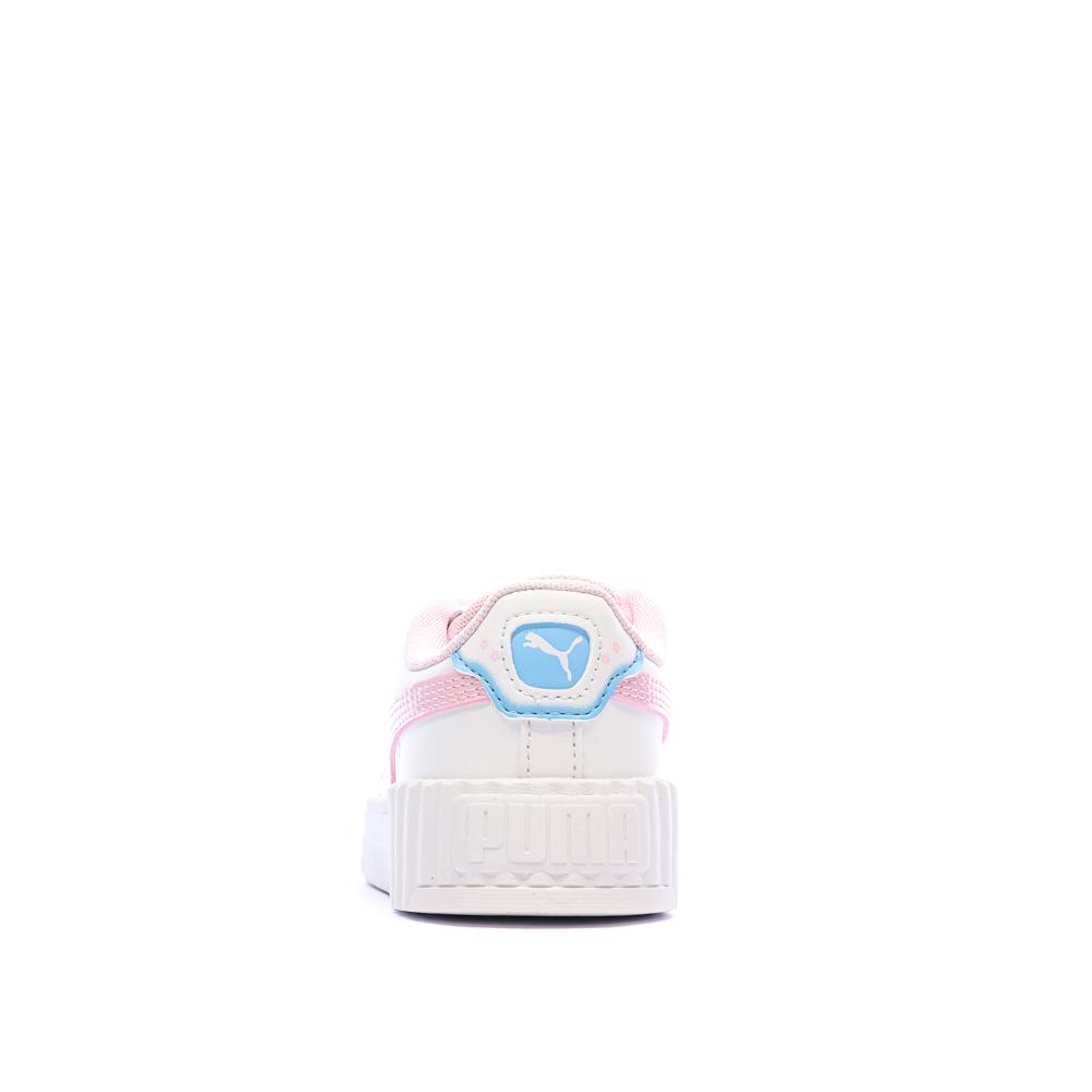 Weiß-rosa Puma Carina 3.0 Jellyy Sneaker für Mädchen Ansicht 3