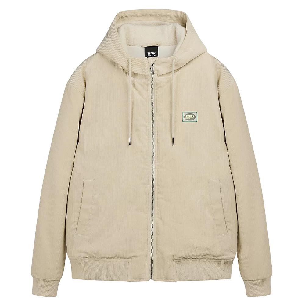 Blouson velours côtelé Beige Homme Teddy Smith Clement pas cher
