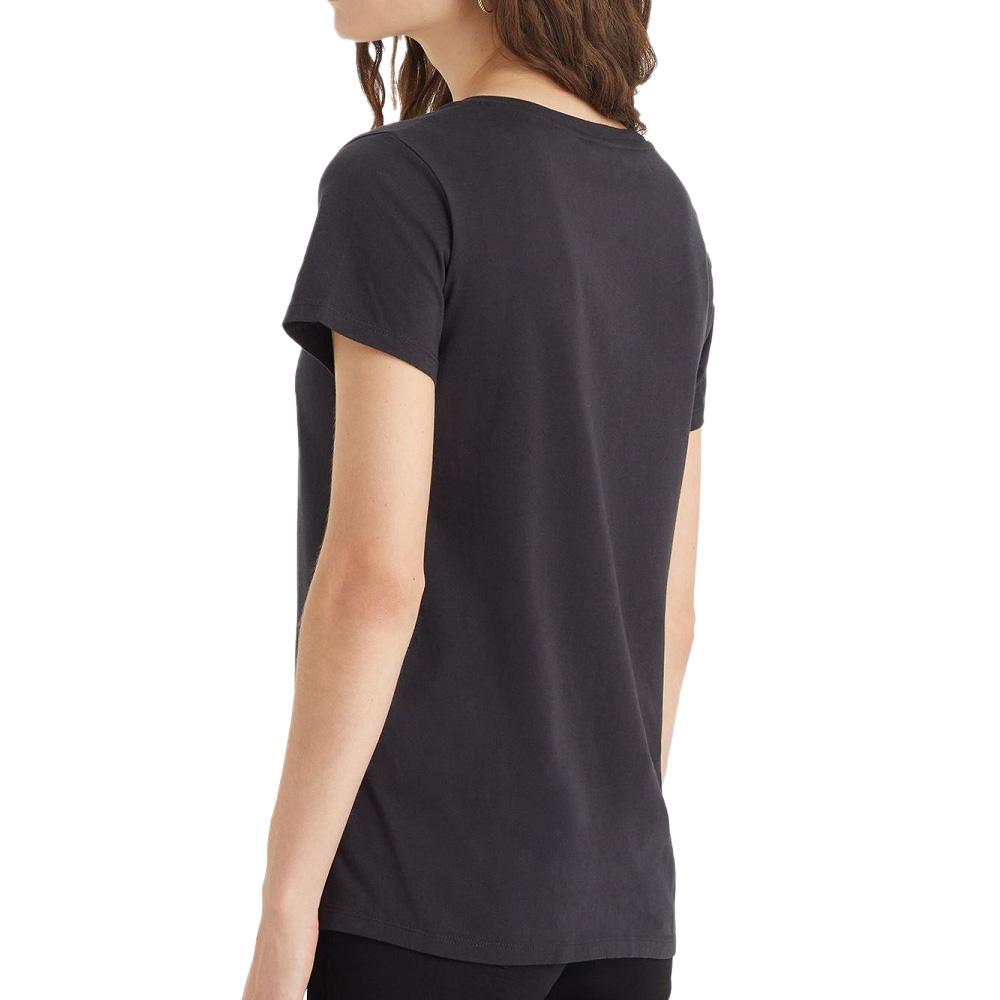 Women's Black Levi's Perfect Vneck T-Shirt Photo of the Espace des Marques %store% store - view of %key%
