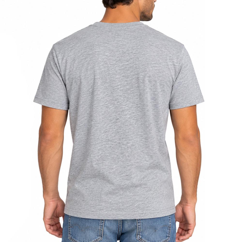 Graues Herren-T-Shirt von Tommy Jeans mit Reg-Badge DM0DM20322 Ansicht 2