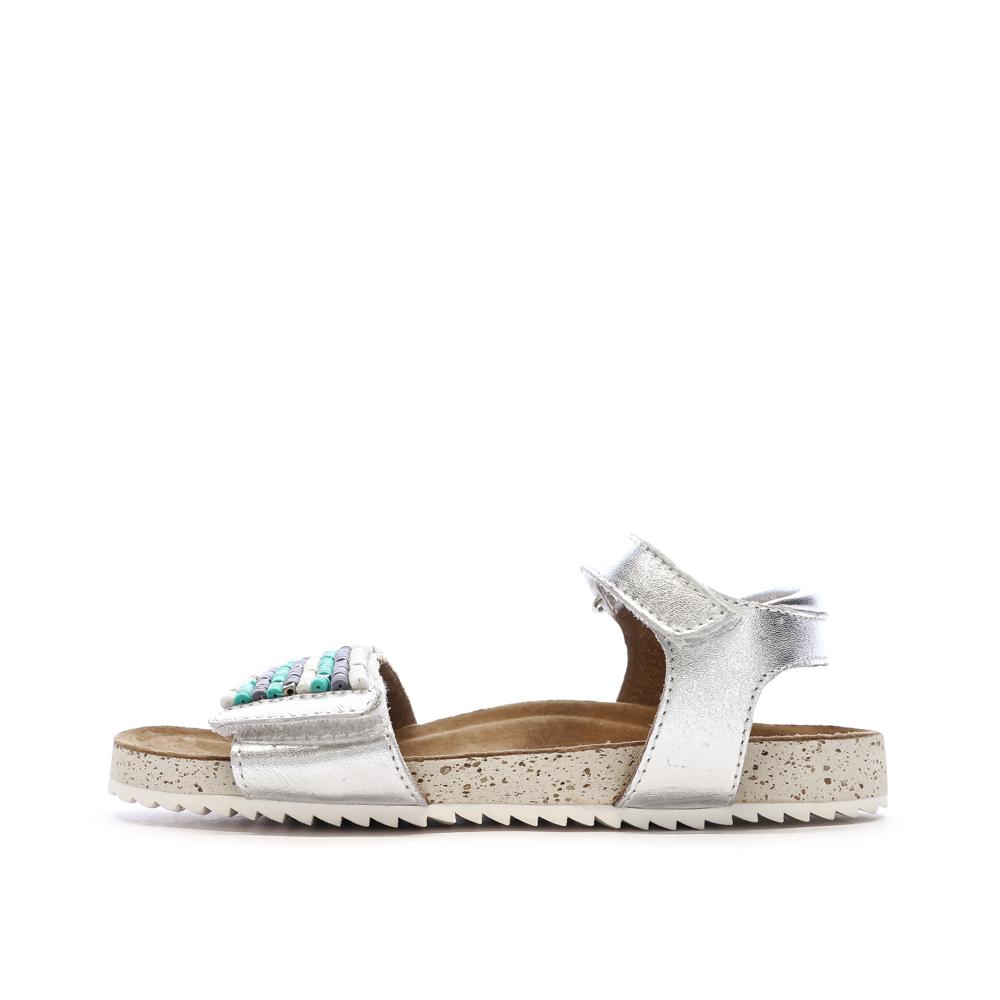 Girl's silver and pearl sandal Mod8 Mo Charlene affordable