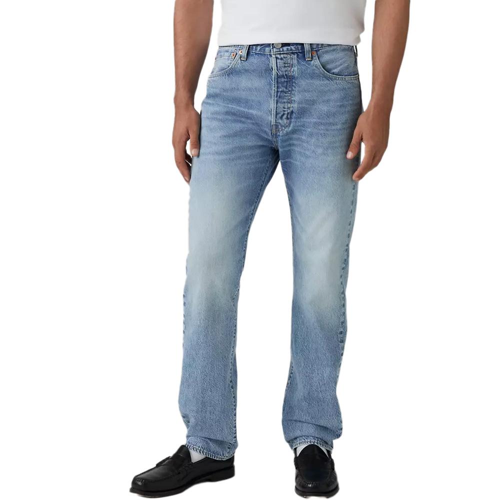 Blue Washed Jeans Herren Levi's 501 Levis Original Fit günstig