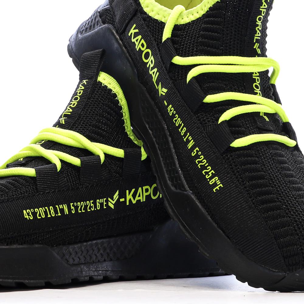 Baskets Noir/Jaune Garçon Kaporal Dofini vue 7