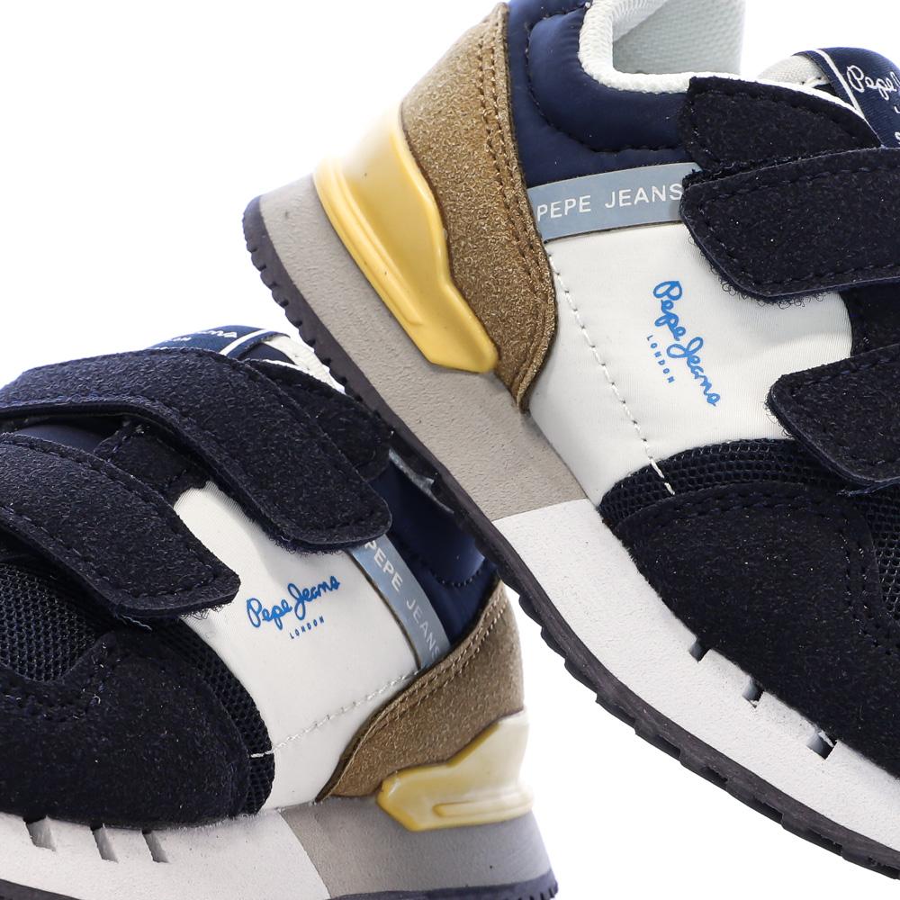 Marineblaue Sneaker für Mädchen von Pepe Jeans London Band Ansicht 7