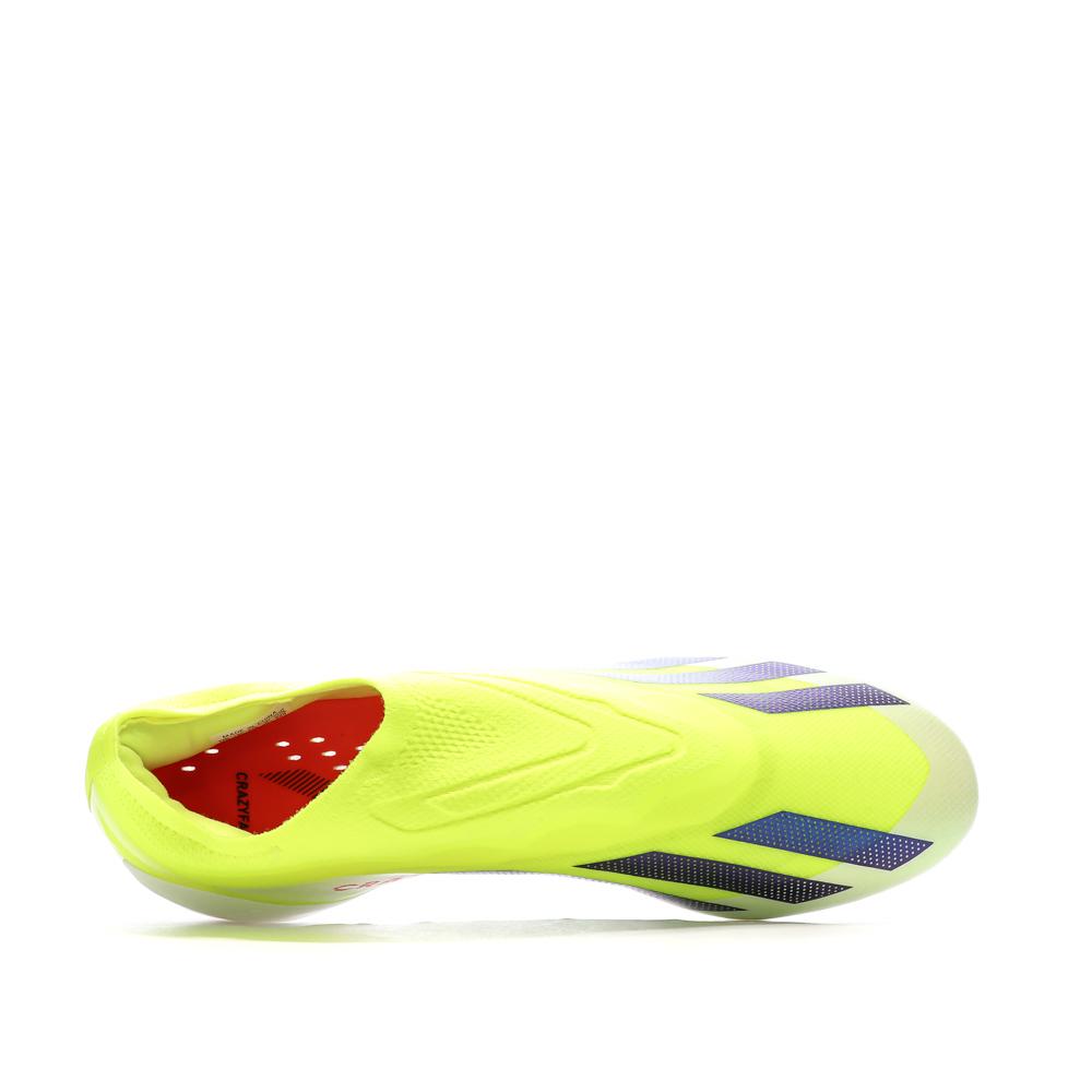 Chaussures de Foot Jaunes Adidas X Crazyfast Elite Ll FG vue 4