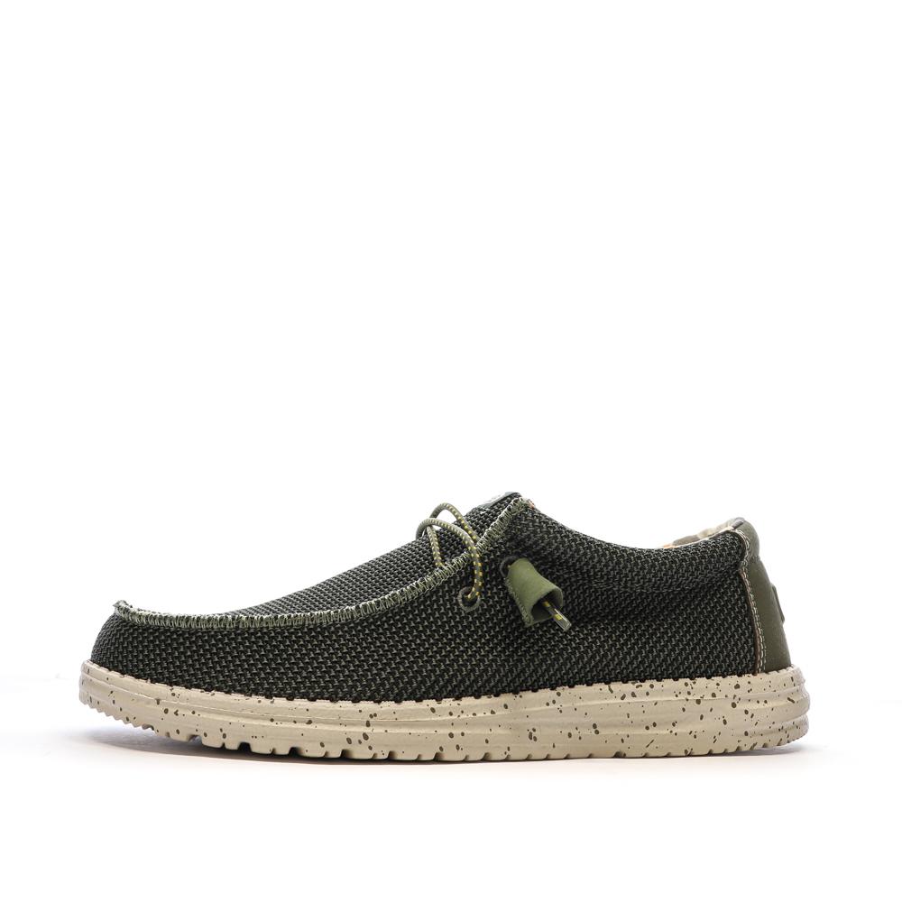 Hey Dude Wally Sox Pine Khaki Men's Shoes affordable