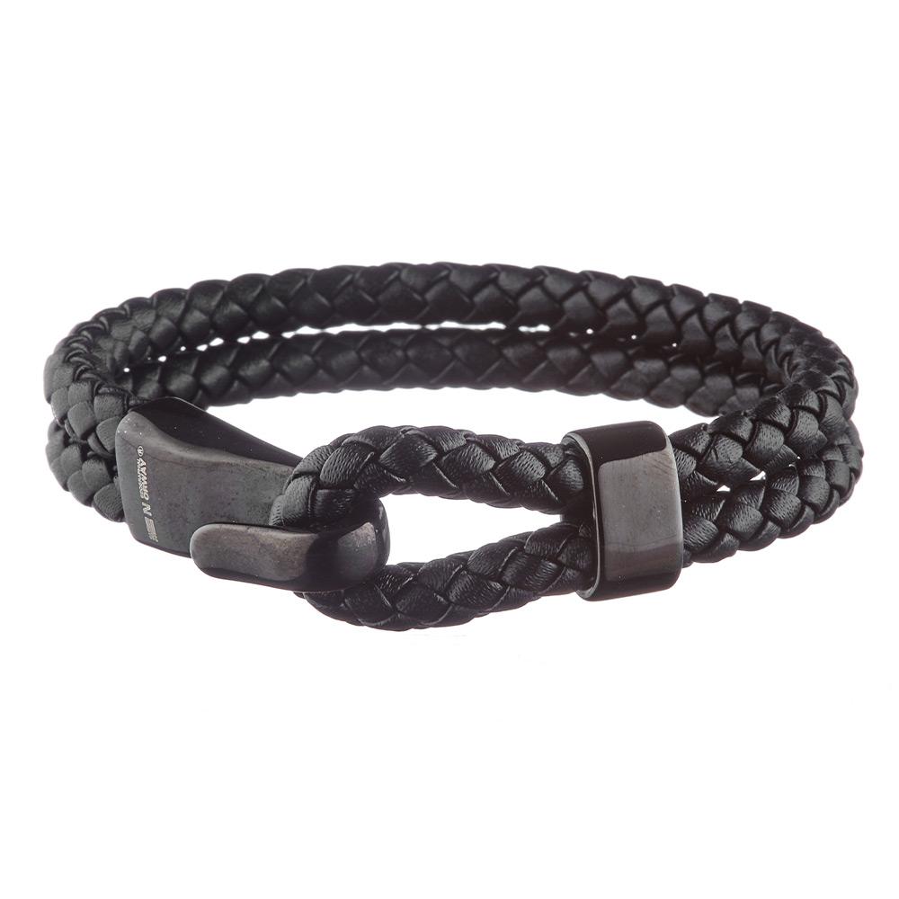 Bracelet Noir Geographical Norway 315011 pas cher