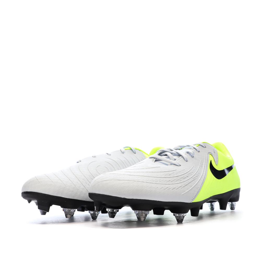 Grau/Gelb Herren Nike Phantom Gx II Acad SG-PRO AC Fußballschuhe Ansicht 6
