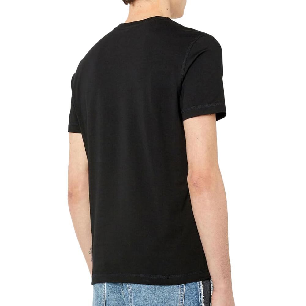 T-shirt Noir Homme Diesel Diegor81E vue 2
