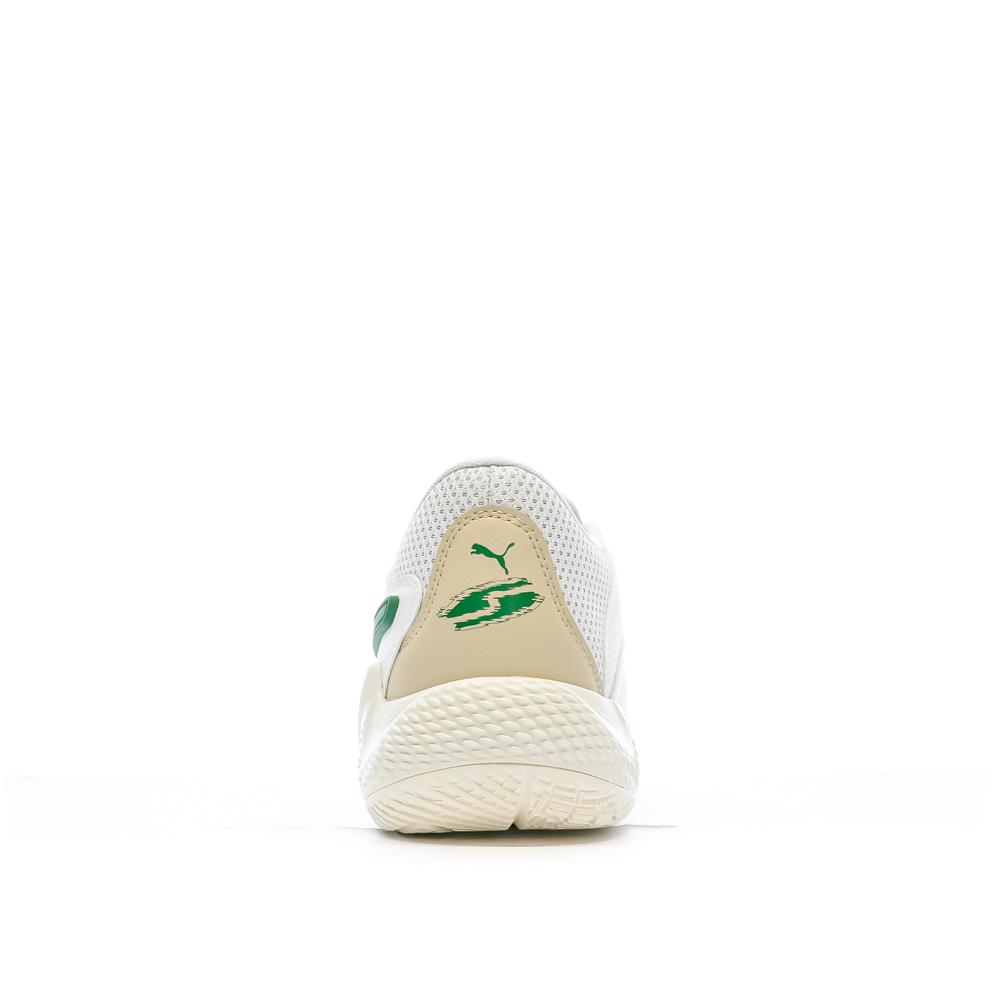 Zapatillas de Baloncesto Puma Court Rider Blanco/Verde, Hombre ver 3
