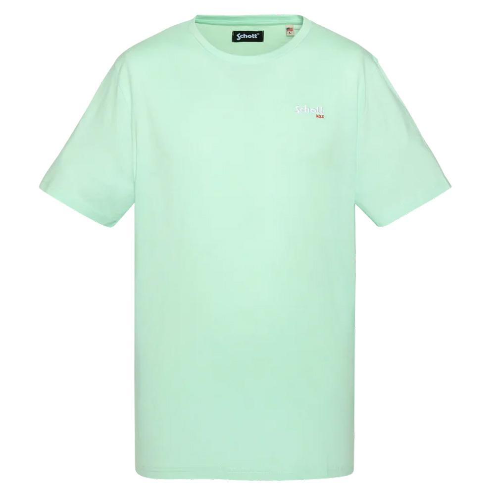 Hellgrünes Herren-T-Shirt von Schott TSCREW günstig