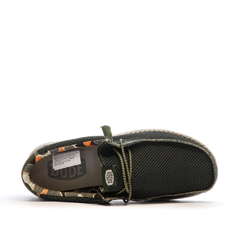 Hey Dude Wally Sox Pine Khaki Men's Shoes Photo of the Espace des Marques %store% store - view of %key%