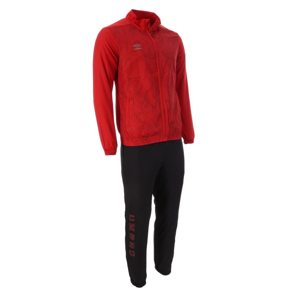 Umbro Perf Herren Trainingsanzug Rot/Schwarz Ansicht 2
