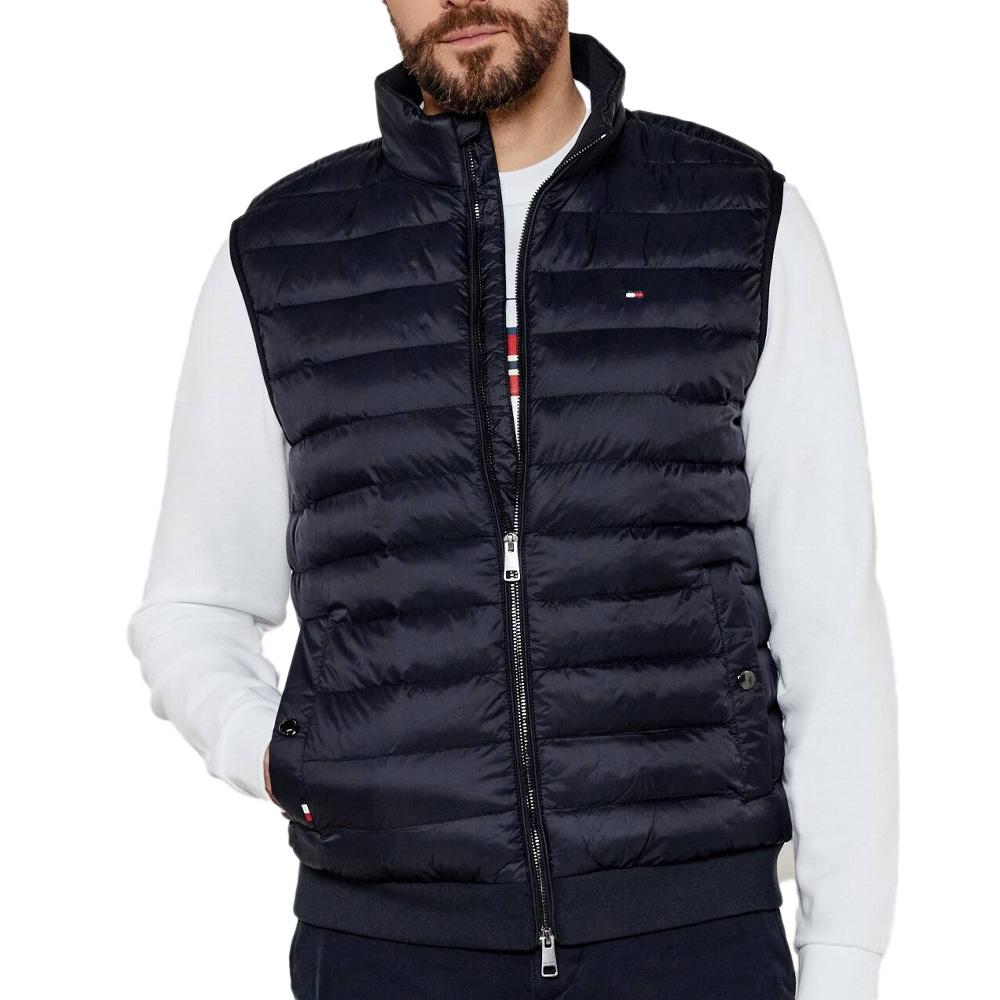 Tommy Hilfiger Mix Media Men's Sleeveless Coat Navy affordable
