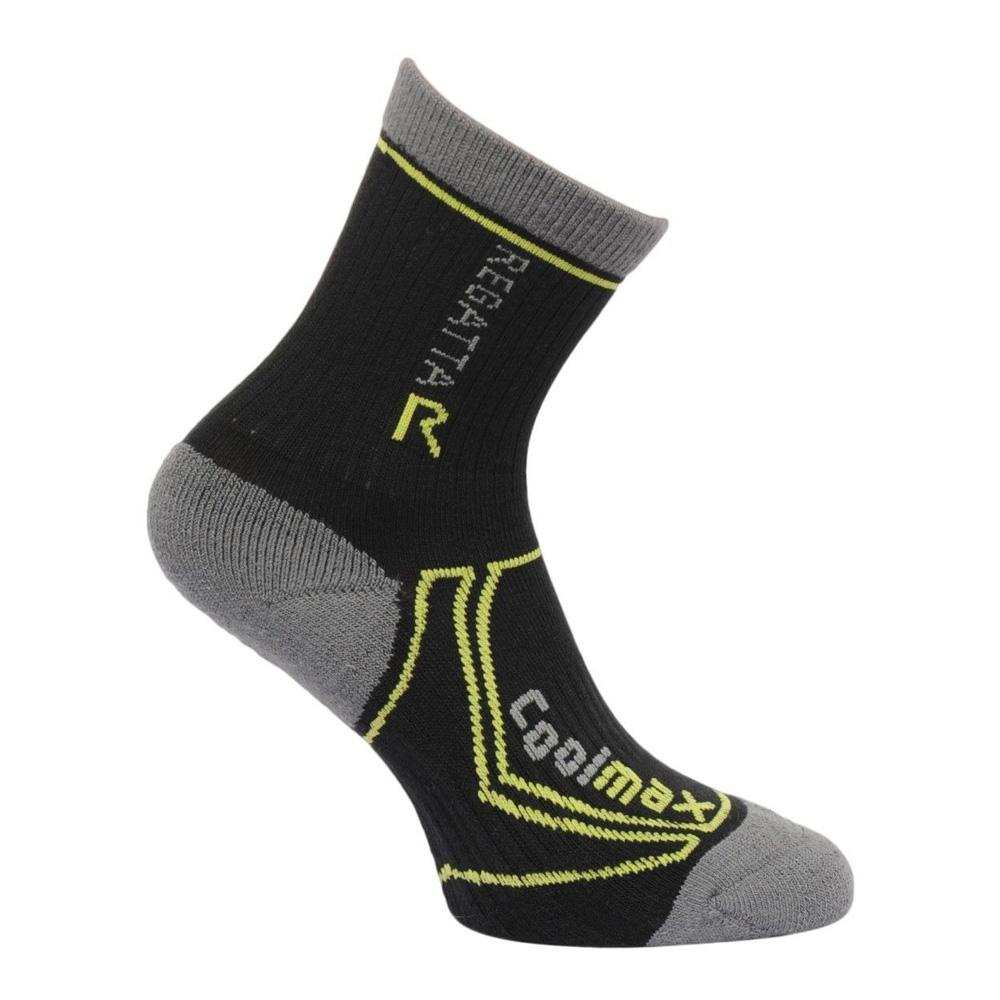Pares de calcetines negros/grises/verdes para hombre Regatta, calcetines Coolmax barato