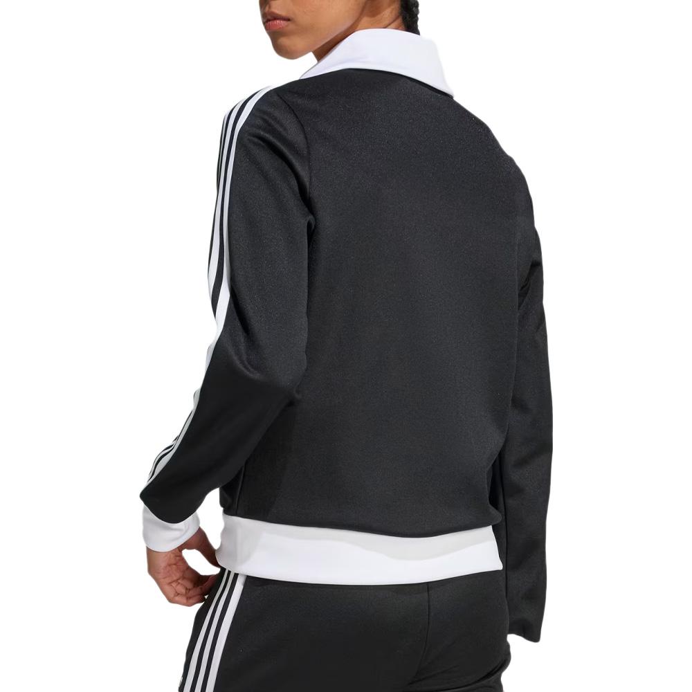 Schwarz Jacke Frau Adidas Beckenbauer Ansicht 2