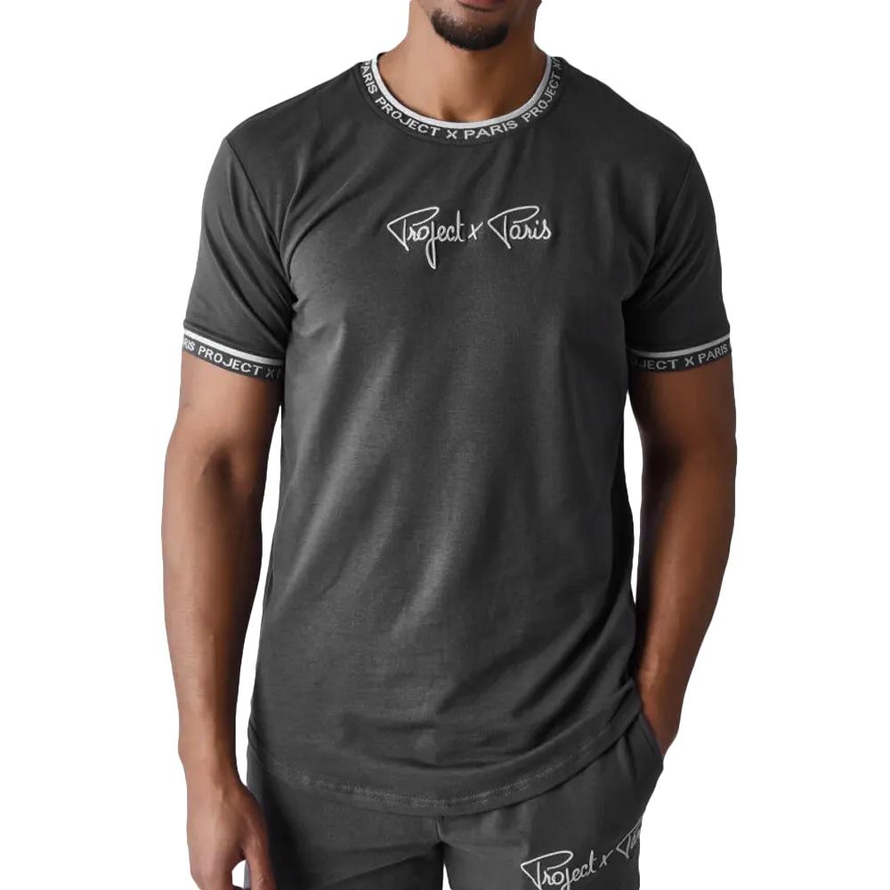 Dunkelgraues Herren-T-Shirt Project X Paris 2511114 günstig