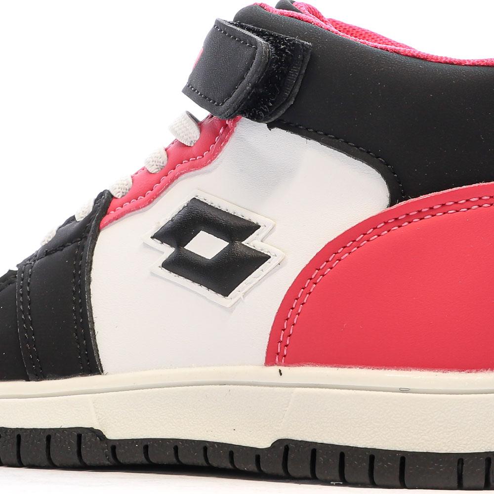 Lotto Ravenne Jungen Sneaker Weiß/Schwarz/Pink Ansicht 7