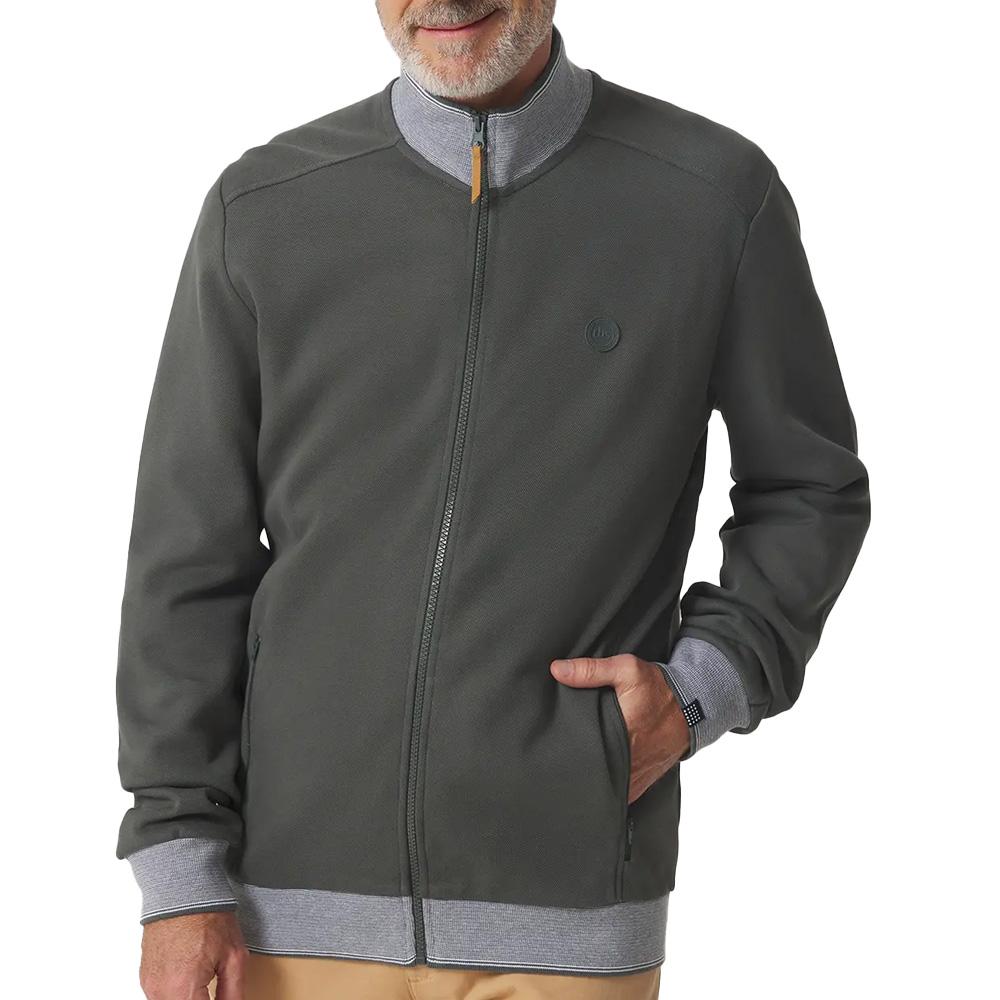 Sweat zippé Vert Homme TBS LOANN 24612 pas cher