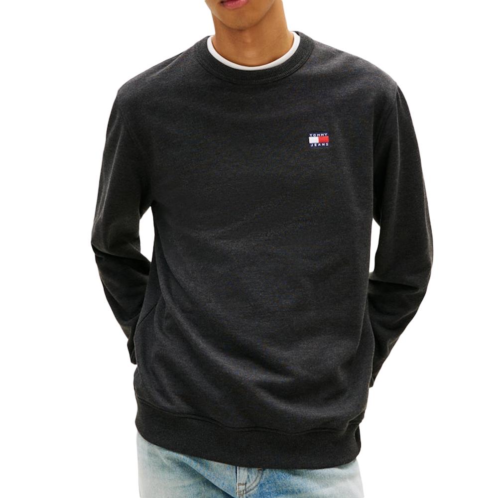 Tommy Hilfiger Men’s Black Sweatshirt with Badges affordable
