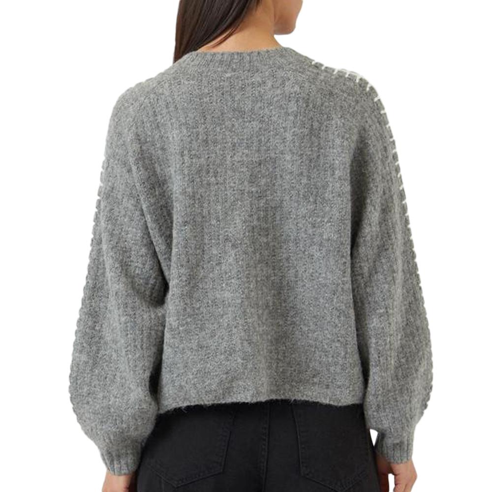 Weste Grau Frau YAS Knit Ansicht 2