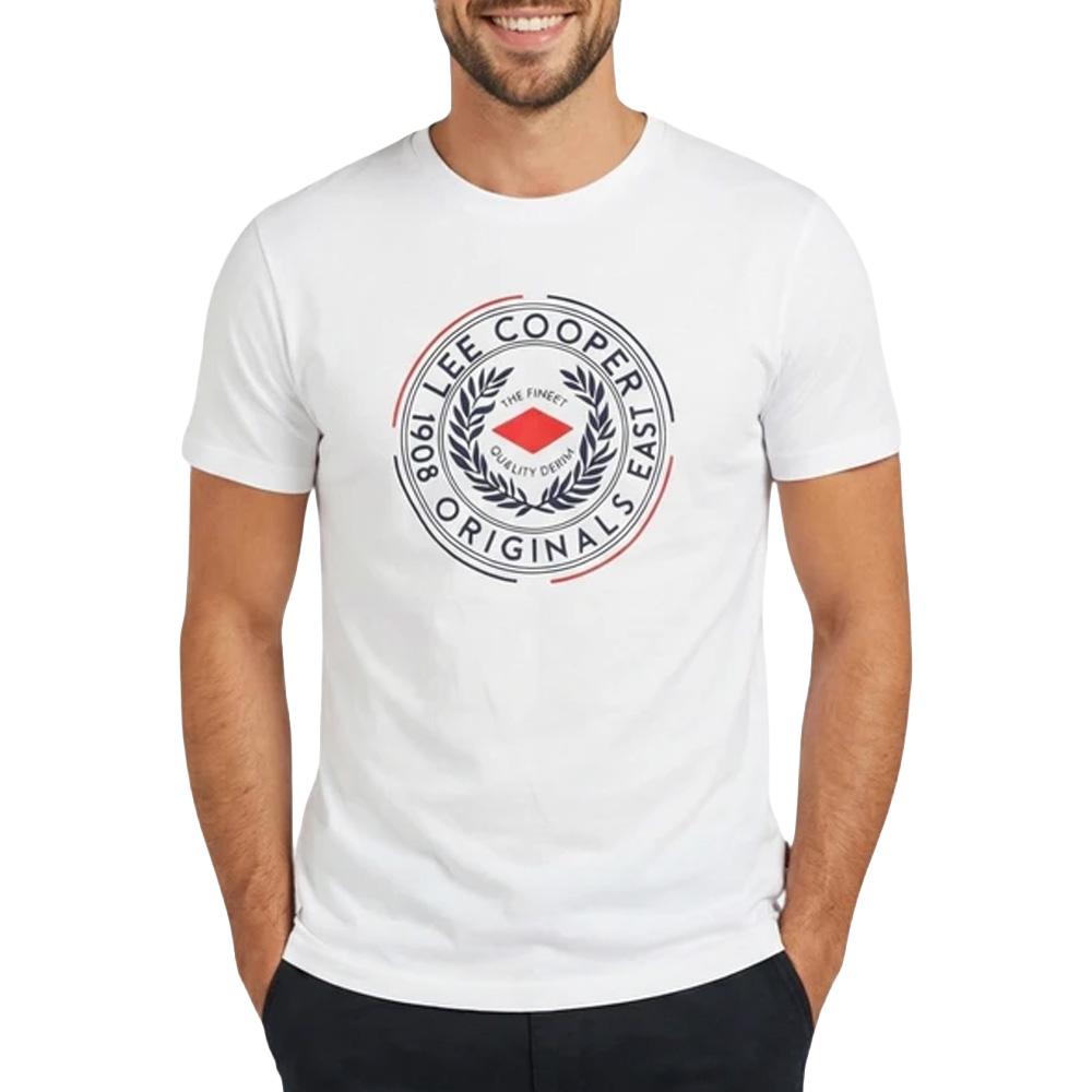 T-Shirt Blanc Lee Cooper LCN822 pas cher