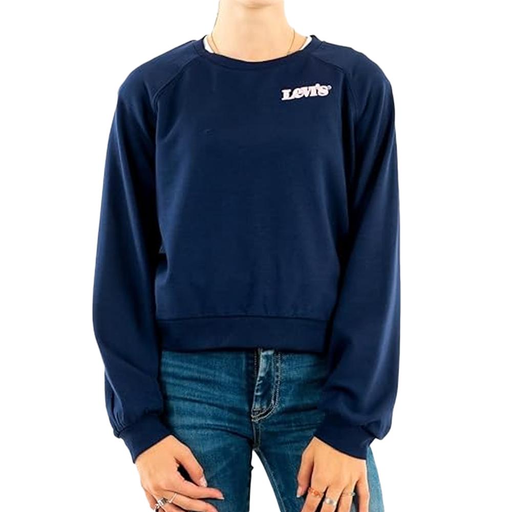 Sweat Marine Fille Levi's 3ED497 pas cher