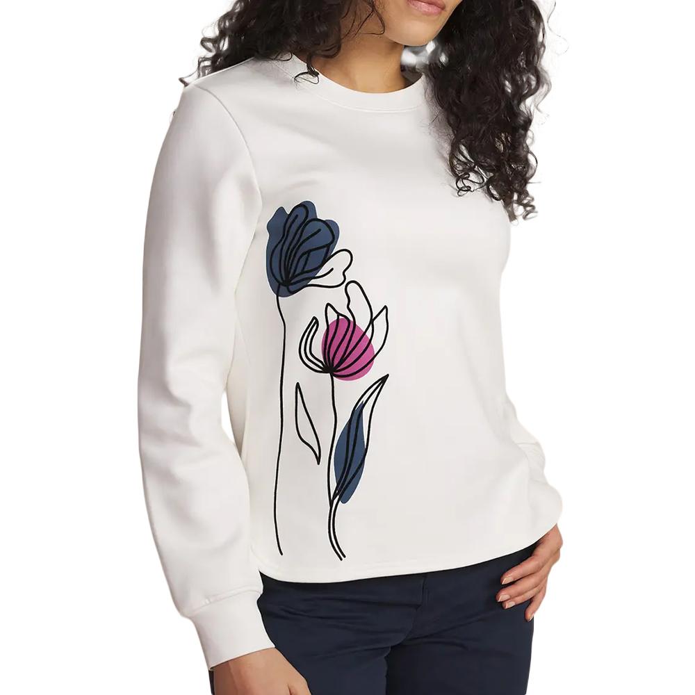 Sudadera blanca de mujer TBS HILDARON barato
