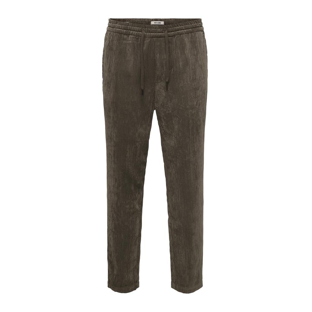 Pantalon en velours Marron Homme Only & Sons Taper Corduroy vue 3