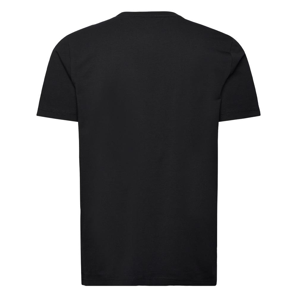 Schwarzes Herren-T-Shirt von Hugo Boss, Stretch Ansicht 2