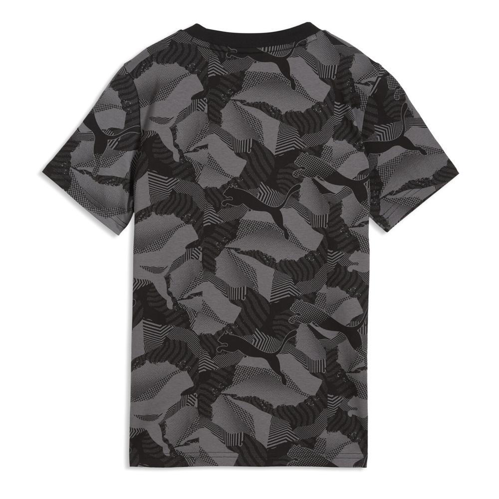 Camiseta negra para niño Puma Ess Camo Aop ver 2