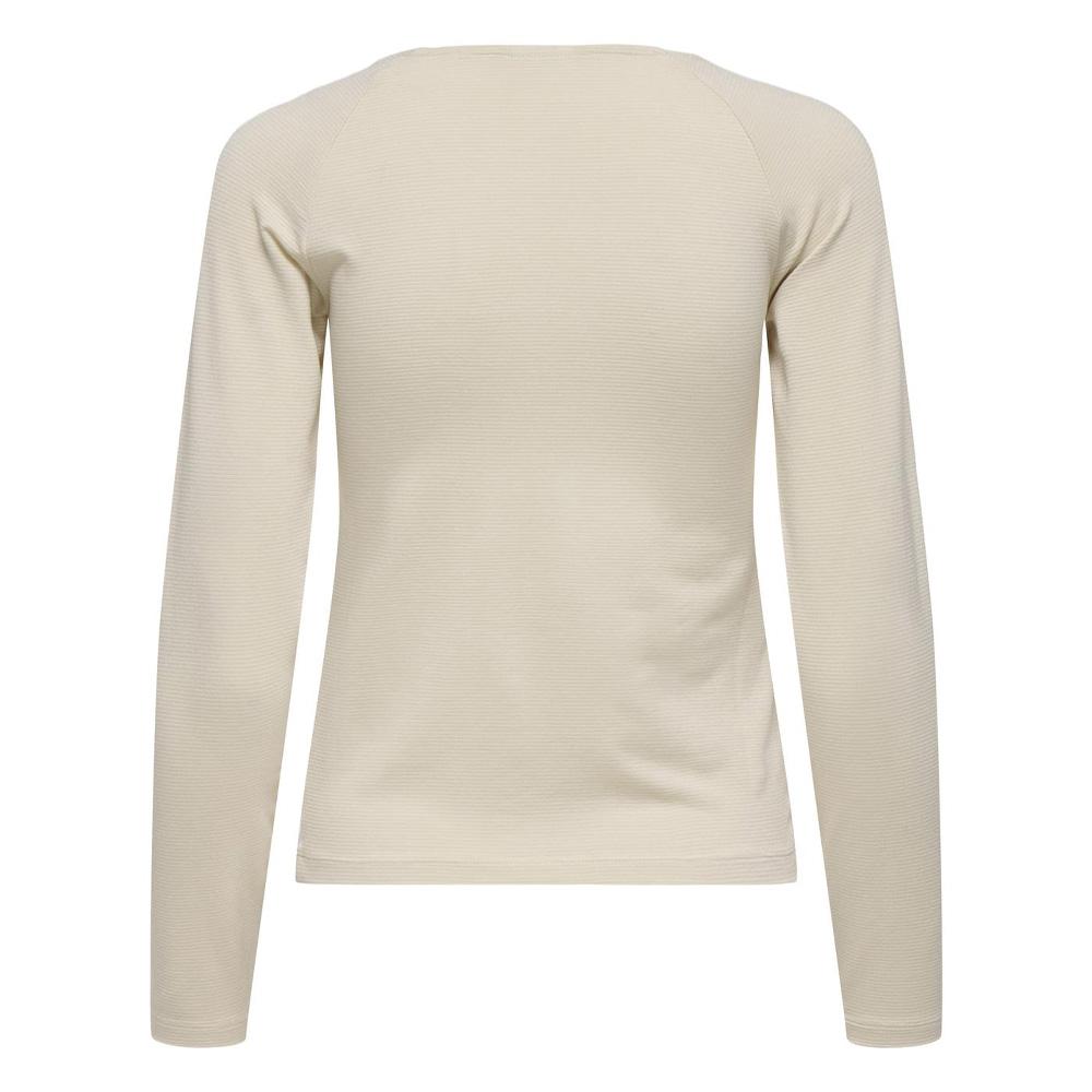 T-Shirt Manches Longues Beige Femme JDY Kaiser vue 2