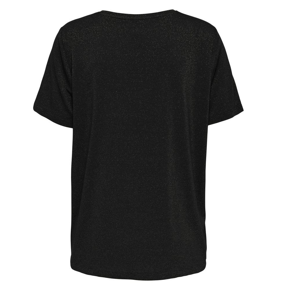 Camiseta negra Only Harlyy para mujer ver 2