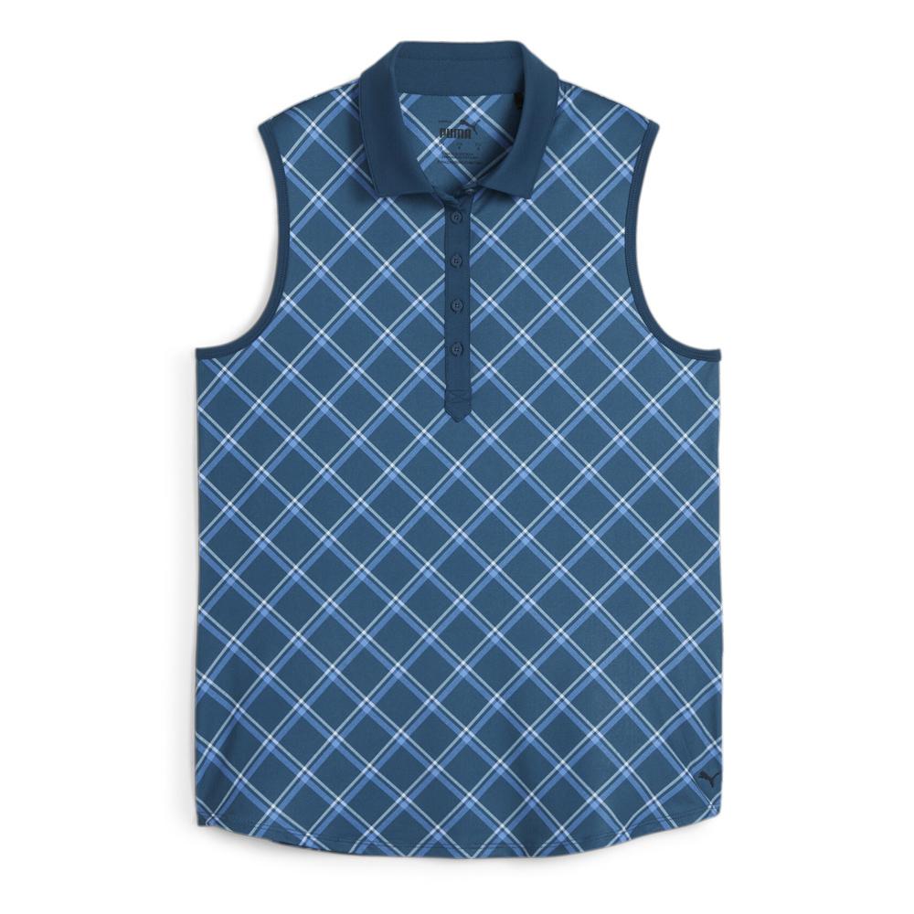 Blaues Golf-Polohemd für Damen von Puma Cloudspun günstig
