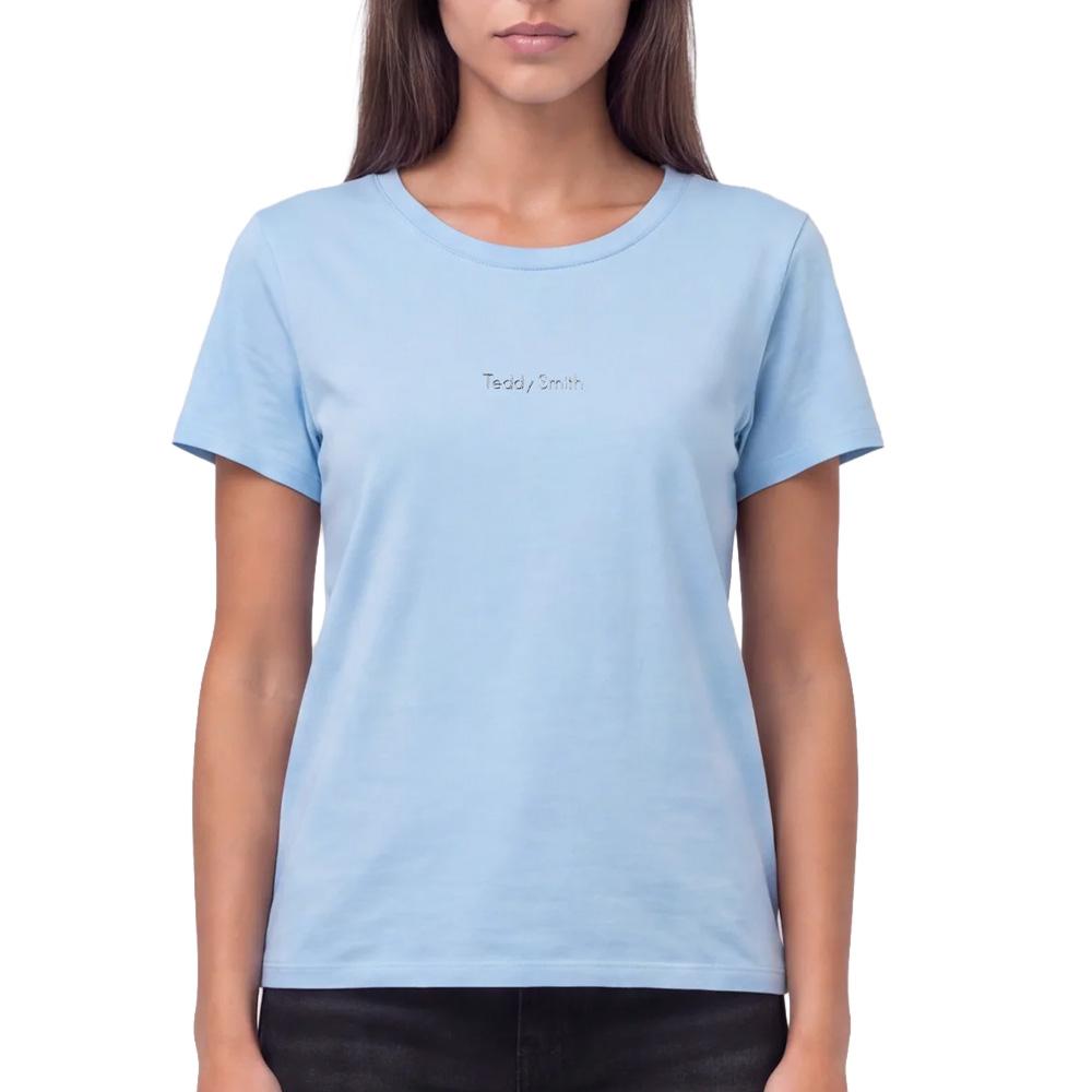 Teddy Smith Ribelles Women’s Blue T-Shirt affordable