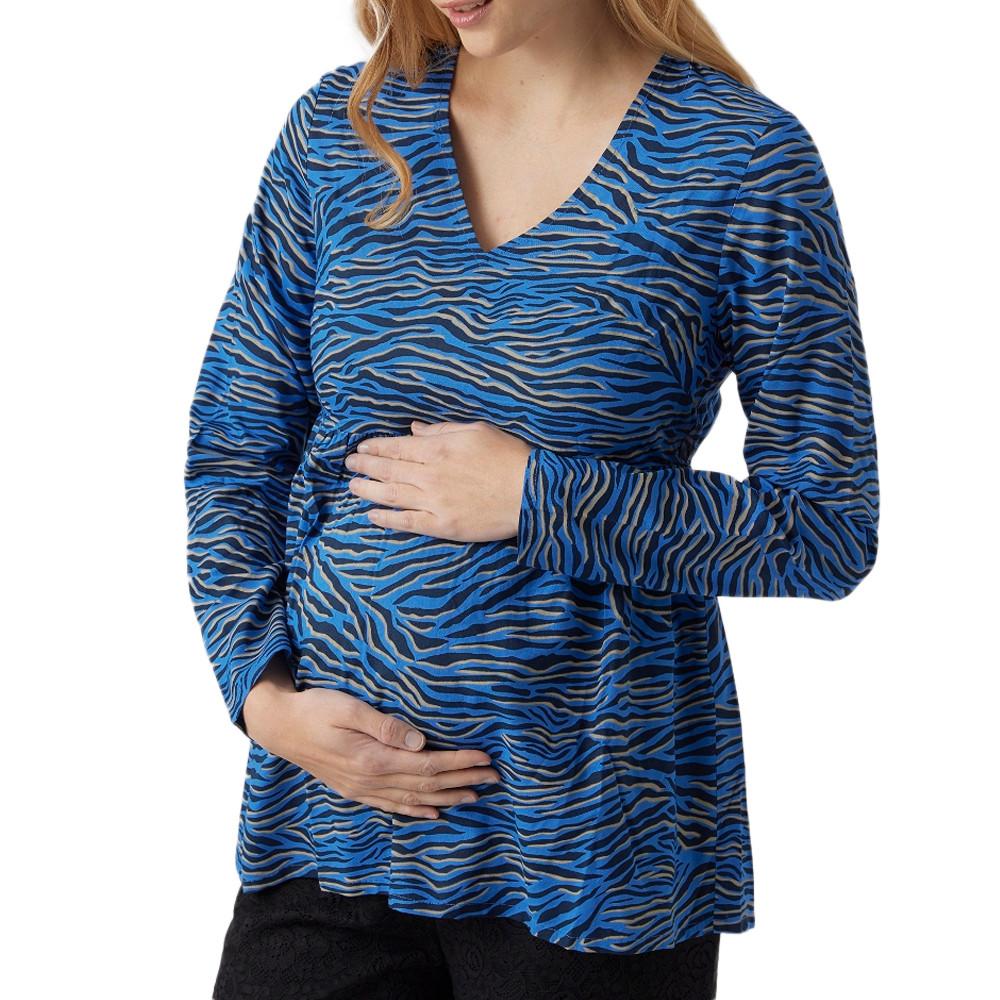 Blusa de mujer azul/negra Mamalicious Costa barato