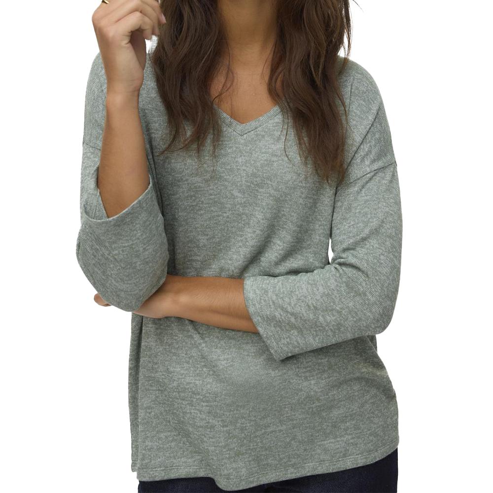Pull Kaki Femme Vero Moda Briannas pas cher