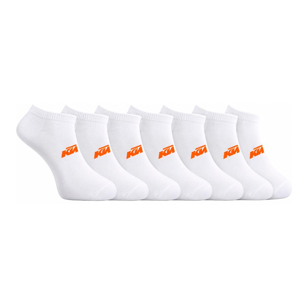 3 Paar weiße/orangefarbene Herrensocken KTM 1CHLCX3NR günstig