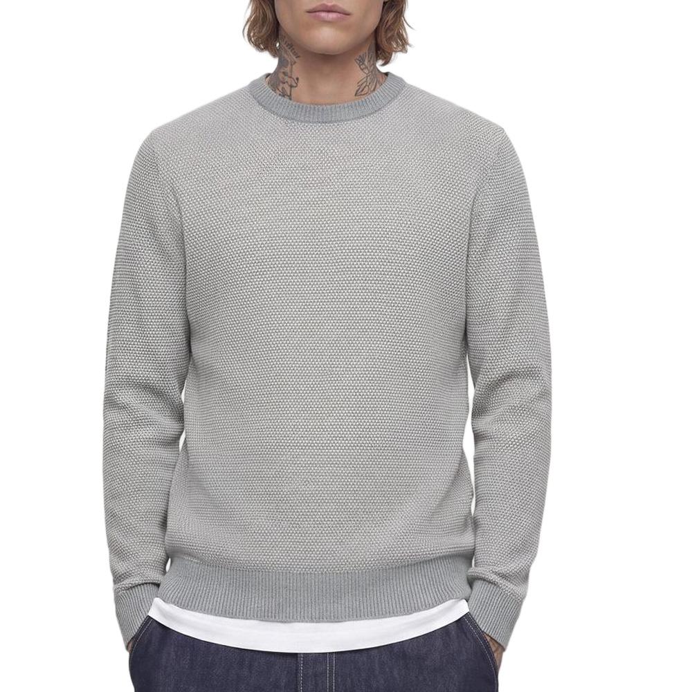 Jersey gris para hombre Jack & Jones Globe Knit barato