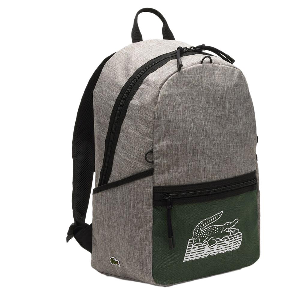 Lacoste Men's Grey/Green Backpack NH4144NZ Photo of the Espace des Marques %store% store - view of %key%