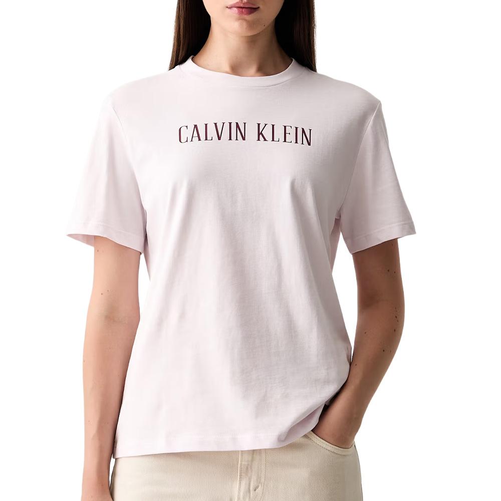 Hellrosa Damen-T-Shirt von Calvin Klein Jeans Varsity günstig