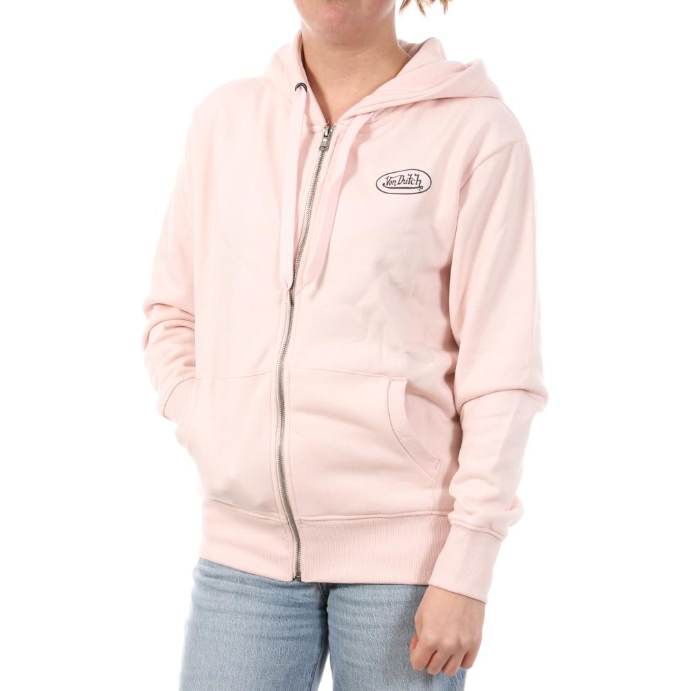 Women's Pink Zip Sweat Von Dutch SLIGN affordable