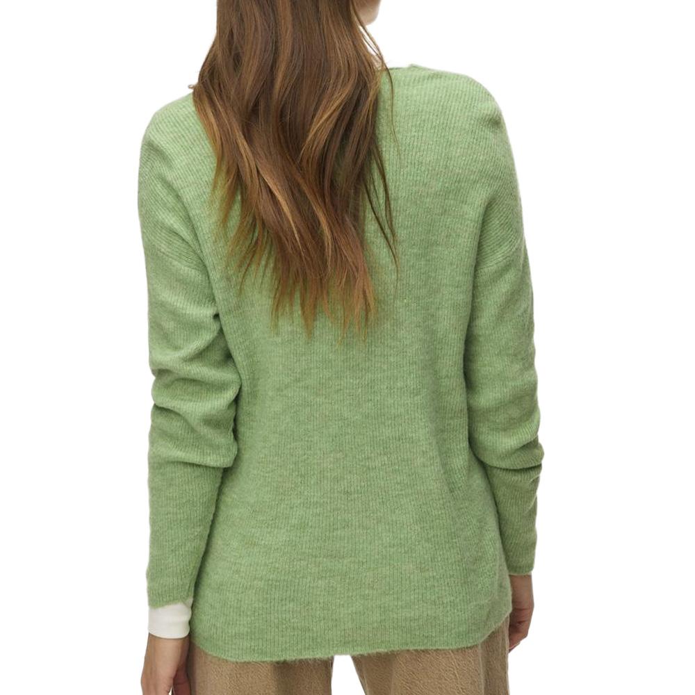 Jersey verde de mujer Vero Moda Crew ver 2