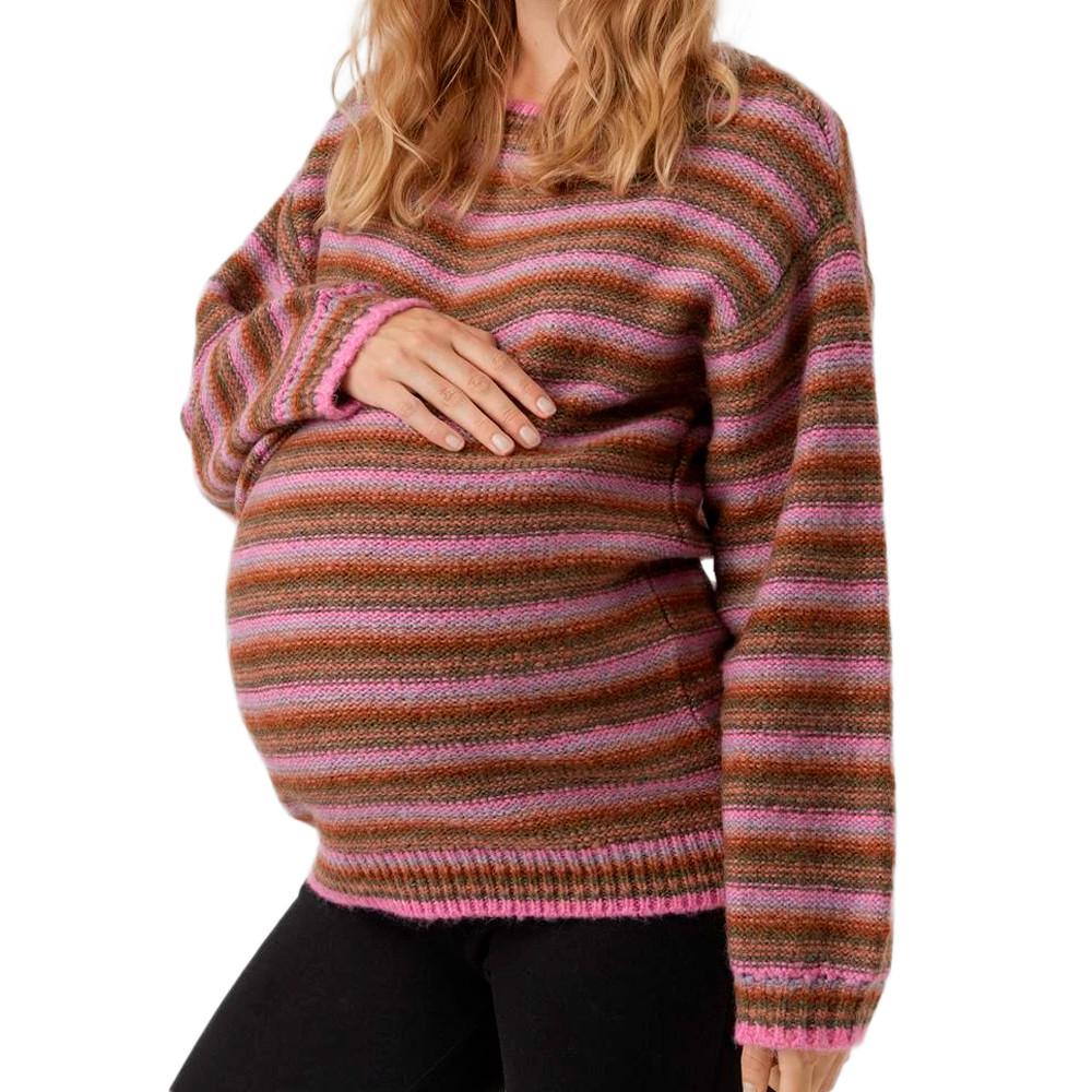 Jersey de Embarazo Rosa/Marrón para Mujer Mamalicious Sandra barato