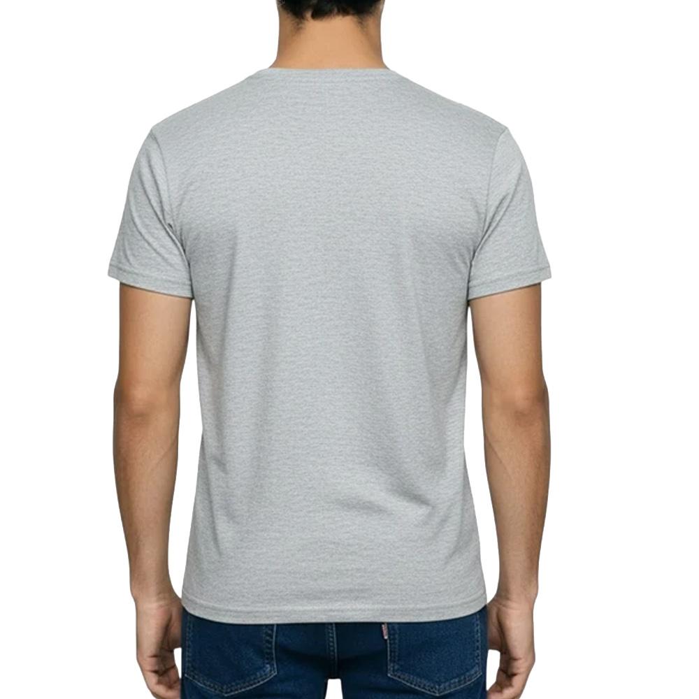T-Shirt Gris Homme Lee Cooper GLC1986 vue 2