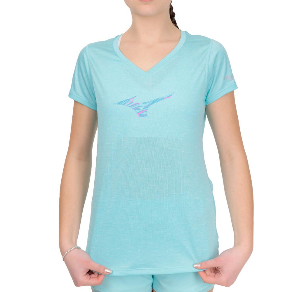 T-shirt Bleu Clair Femme Mizuno Impulse pas cher