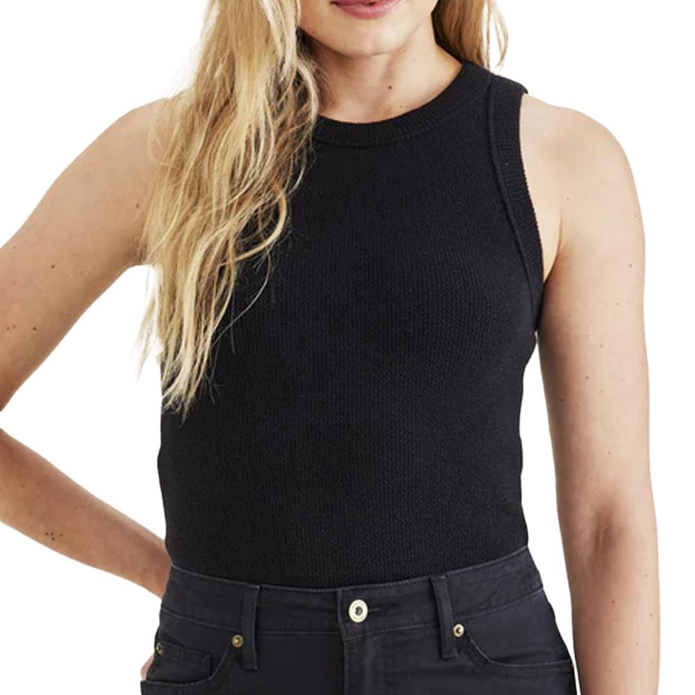 Camiseta de tirantes negra de mujer Dockers Rib Knit Tank barato