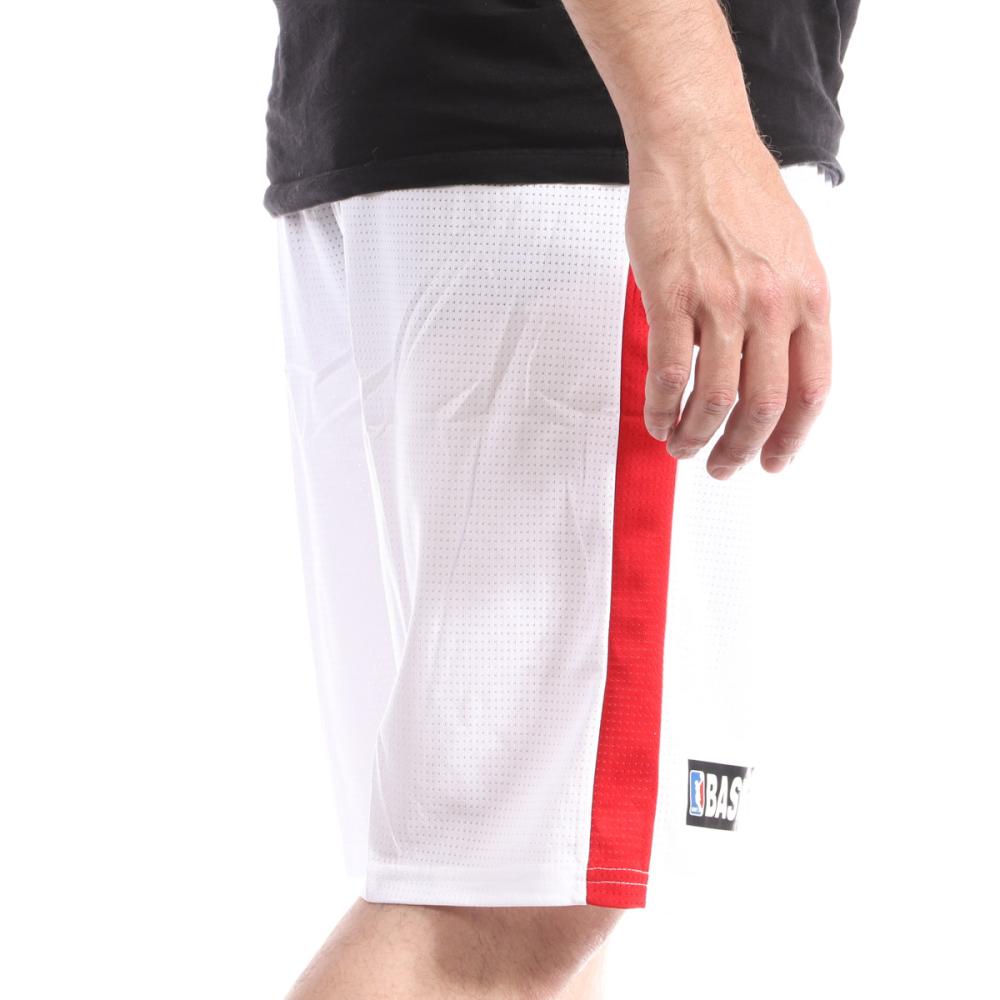 Pantalón corto de baloncesto blanco para hombre Sport Zone Chicago Bulls ver 2